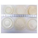 Federal Glass Madrid Amber Depression Glass Plates (Lot of 16)