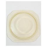 Federal Glass Madrid Amber Depression Glass Plates (Lot of 16)