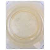 Federal Glass Madrid Amber Depression Glass Plates (Lot of 16)