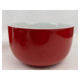 Vintage Hall Pottery Red & White Kitchen Set (Lot of 5)