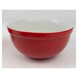 Vintage Hall Pottery Red & White Kitchen Set (Lot of 5)