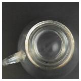 Glass Snack Tray and Cup Set (Lot of 8)