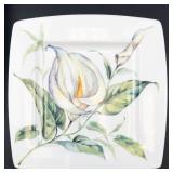 Florens Italian Ceramics Plates, Pitcher & Candle Holder Mixed Lot