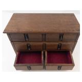 Vintage Wood Musical Jewelry Box With Drawers