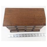 Vintage Wood Musical Jewelry Box With Drawers
