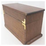 Vintage Wood Musical Jewelry Box With Drawers