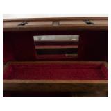 Vintage Wood Musical Jewelry Box With Drawers