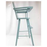 Vintage Wooden Doll High Chair With Doll