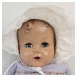 Vintage Wooden Doll High Chair With Doll