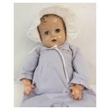 Vintage Wooden Doll High Chair With Doll