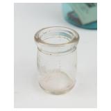 Vintage Blue & Clear Glass Insulators, Bottles & Ball Mason Jar Mixed Lot (Lot of 10)