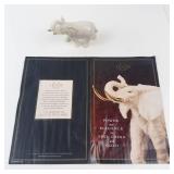 Lenox Elephant Figurine With Booklet