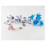 Mixed Elephant Figurines Glass & Metal (Lot of 10)
