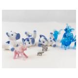 Mixed Elephant Figurines Glass & Metal (Lot of 10)