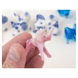 Mixed Elephant Figurines Glass & Metal (Lot of 10)
