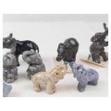 Miniature Ceramic Elephant Figurines (Lot of 11)