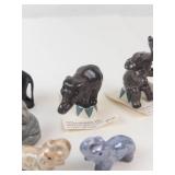 Miniature Ceramic Elephant Figurines (Lot of 11)