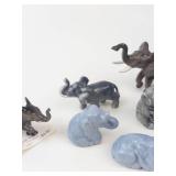 Miniature Ceramic Elephant Figurines (Lot of 11)