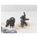 Miniature Ceramic Elephant Figurines (Lot of 11)