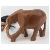 Carved Elephant Figurine Assortment