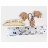 Carved Elephant Figurine Assortment