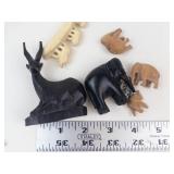 Carved Elephant Figurine Assortment