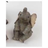 Porcelain Elephant Figurines Mixed Lot (Lot of 7)