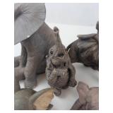 Porcelain Elephant Figurines Mixed Lot (Lot of 7)