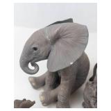 Porcelain Elephant Figurines Mixed Lot (Lot of 7)