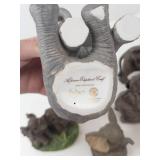 Porcelain Elephant Figurines Mixed Lot (Lot of 7)