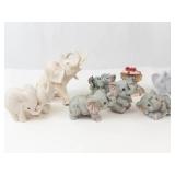 Elephant Figurine Set (Lot of 8)