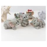Elephant Figurine Set (Lot of 8)