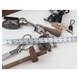 Vintage Household Tools, Locks & Keys Mixed Lot
