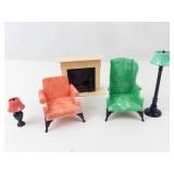 Renwal Dollhouse Furniture Set (Lot of 5)