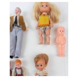 Vintage Mixed Lot of 13 Miniature Dolls