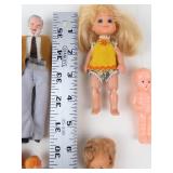 Vintage Mixed Lot of 13 Miniature Dolls