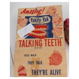 Yakity-Yak Talking Teeth, Applause Bear, Leather Purse & Elephant Mixed Lot