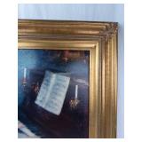 Vintage Renoir Woman at the Piano Framed Print