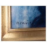 Vintage Renoir Woman at the Piano Framed Print