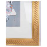 Graciela Rodo Boulanger Sisters With Cat Framed Lithograph