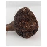 Carved Wooden Club With Weighted Head
