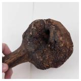 Carved Wooden Club With Weighted Head