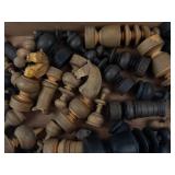 Wooden Chess Pieces in Yale Club of New York Special Box