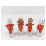 Miniature Porcelain Musicians (Lot of 4)