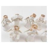 Porcelain Angel Figurines Set (Lot of 12)