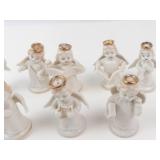 Porcelain Angel Figurines Set (Lot of 12)