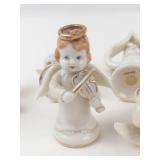 Porcelain Angel Figurines Set (Lot of 12)