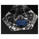 Pair of Godinger Crystal Legends Lead Crystal Candlesticks