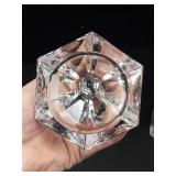 Pair of Godinger Crystal Legends Lead Crystal Candlesticks