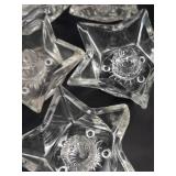 Clear Glass Star Tealight Candle Holders